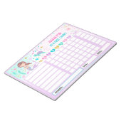 報酬チャートMermaidパーソナライズされた Choreチャート ノートパッド (アングル)