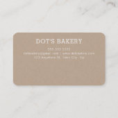 報酬パンチカードシンプルロイヤリティモダン10thクラフト ロイヤリティカード (裏面)