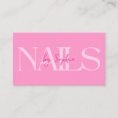 報酬プログラムネイリストネイルサロン ロイヤリティカード (正面)