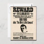 報酬ポスターボブ・フォード ポストカード (正面/裏面)