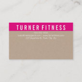 報酬ロイヤリティカードはっきりしたトレンディークラフトピンク ロイヤリティカード (裏面)