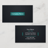 報酬(ターコイズ)は効果の名刺を切り開きました 名刺 (正面/裏面)