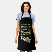 場合はウミガメ エプロン (着用した状態)