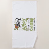 場合はウミガメ ビーチタオル (正面)