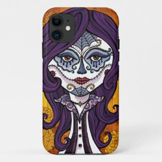 場合オレンジDia de los Muertos iphone4 iPhone 11 ケース