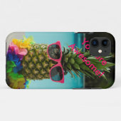 場合"おもしろいなパイナップル" Case-Mate iPhoneケース (裏面(横))