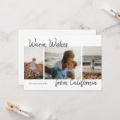 場所からの温かい願い写真数々のコラージカード カード (正面/裏面インサイチュ)