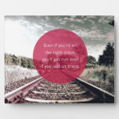 場所に座らないで |やる気を起こさせる引用文 フォトプラーク (正面)