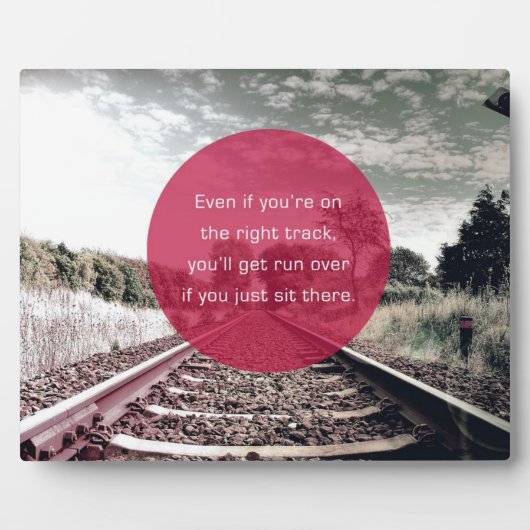 場所に座らないで |やる気を起こさせる引用文 フォトプラーク (正面)