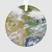 場所に煙が見える北米。 オーナメント (裏面)