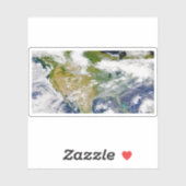 場所に煙が見える北米。 シール (シート)