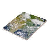 場所に煙が見える北米。 タイル (側面)