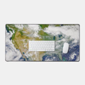 場所に煙が見える北米。 デスクマット (キーボード&マウス)