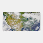 場所に煙が見える北米。 デスクマット (正面)