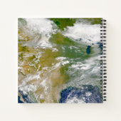 場所に煙が見える北米。 ノートブック (裏面)