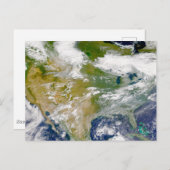 場所に煙が見える北米。 ポストカード (正面/裏面)