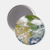 場所に煙が見える北米。 マグネット (正面/裏面)