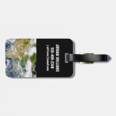 場所に煙が見える北米。 ラゲッジタグ (裏面横)