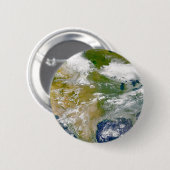 場所に煙が見える北米。 缶バッジ (正面&裏面)