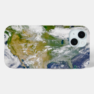 場所に煙が見える北米。 iPhone 15ケース