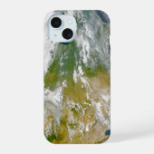 場所に煙が見える北米。 iPhone 15ケース (裏面)