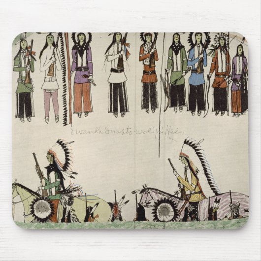 「場所のダンス」を滑らかにします(紙のインク) マウスパッド (正面)