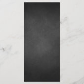 場所の設定ありがとう素朴、Chalkboardカード プログラム (裏面)