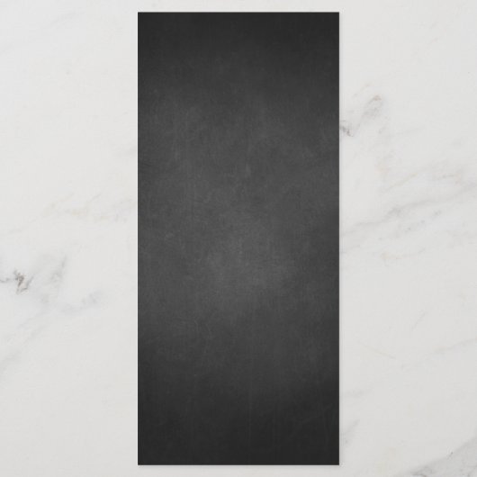 場所の設定ありがとう素朴、Chalkboardカード プログラム (裏面)