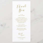 場所の設定ありがとう、スクリプトモダンカード金ゴールド プログラム (正面)