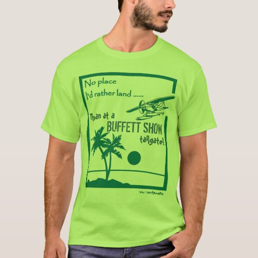場所の… Buffettショー無し Tシャツ (正面)