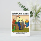 場所は盗聴警察のおもしろいギフト&ティー ポストカード (スタンド正面)