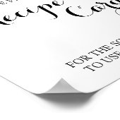 場所レシピカードはこちらヒマワリのシャワーサイン ポスター (角)