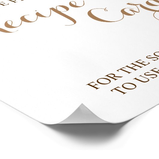 場所レシピカードはこちらピンクのフローラシャワーサイン ポスター (角)