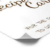 場所レシピカードはこちらMarsala花シャワーサイン ポスター (角)