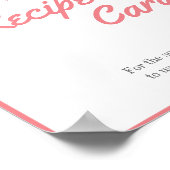 場所レシピカードシャワーサイン ポスター (角)