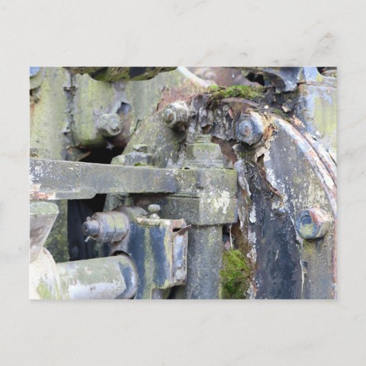 場所失った- alte Lokomotive -詳細 ポストカード (正面)