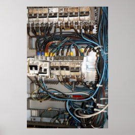 場所失った- Alter Elektroschrank -詳細 ポスター