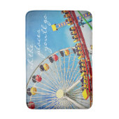 場所引用文観覧車ローラーコースター写真 バスマット (正面縦)