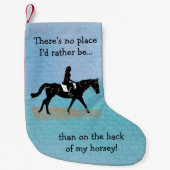 場所私はむしろ-乗馬の馬ではないです スモールクリスマスストッキング (正面)