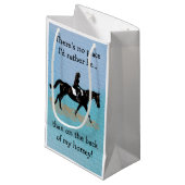 場所私はむしろ-乗馬の馬ではないです スモールペーパーバッグ (正面アングル)