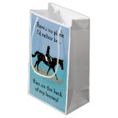 場所私はむしろ-乗馬の馬ではないです スモールペーパーバッグ (裏面アングル)