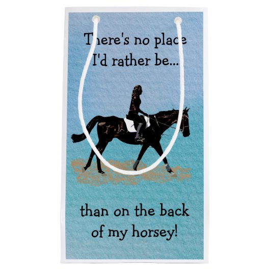 場所私はむしろ-乗馬の馬ではないです スモールペーパーバッグ (正面)