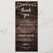 場所設定ありがとうお素朴り、ストリングライトカード プログラム (正面)