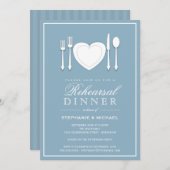 場所設定リハーサルディナーパーティの招待状 招待状 (正面/裏面)