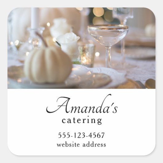 場所設定業ファンシー務付き上席表 スクエアシール (正面)