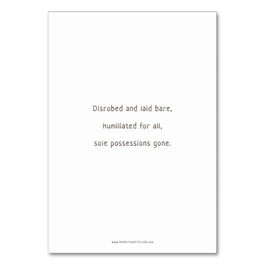 場所10、イエス・キリストは、祈りの言葉カード除去しました テーブルナンバー (裏面)