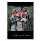 場所13、降ろされるイエス・キリスト祈りの言葉カード テーブルナンバー (正面)