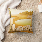 "場所" – 中東/オリエント砂漠絵を描の クッション (ブランケット)