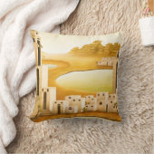 "場所" – 中東/オリエント砂漠絵を描の クッション (ブランケット)