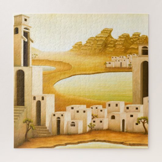 "場所" – 中東/オリエント砂漠絵を描の ジグソーパズル (縦)